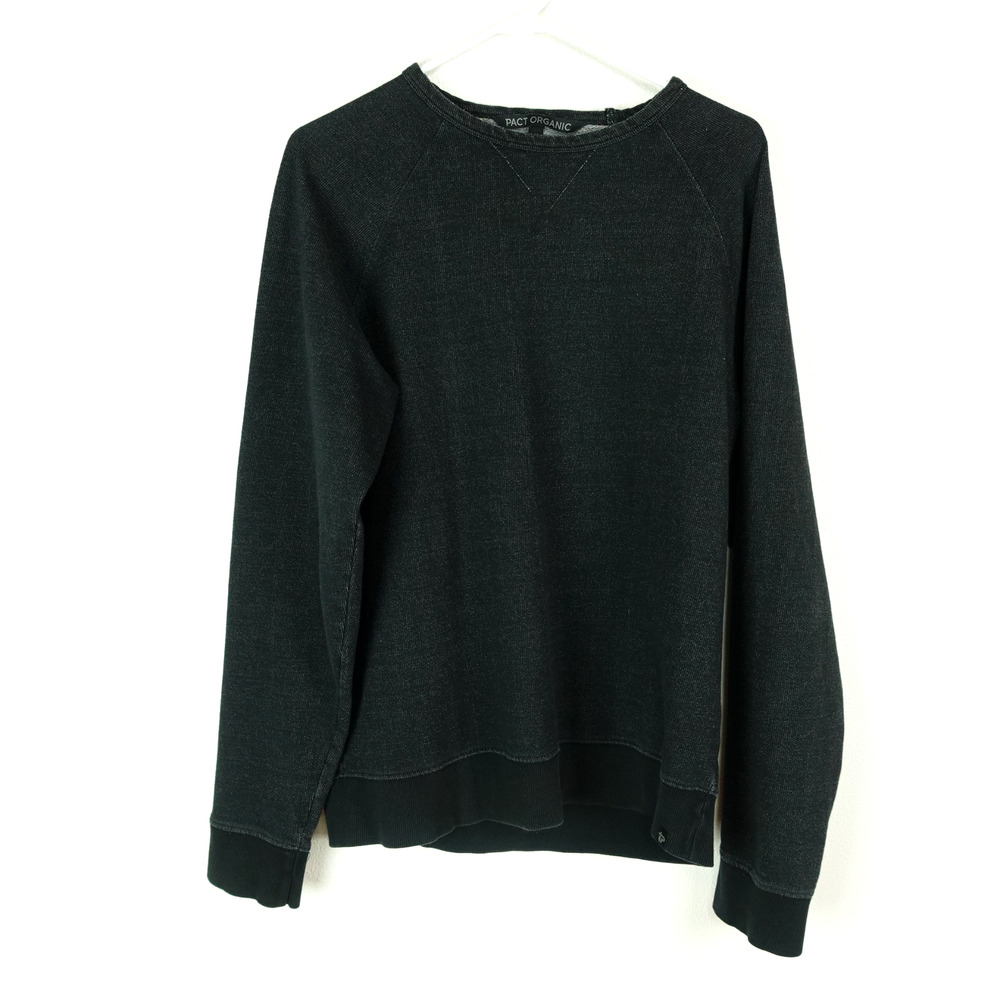 Pact Organic Sweatshirt Mens SZ M Organic Cotton Crew Neck‎ Cozy Preppy Casual